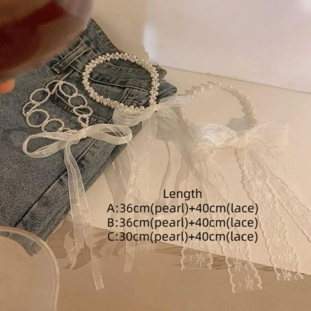 Diadema trenzada de plástico con cadena para el pelo, accesorios para el cabello, diadema de encaje con perlas, color blanco