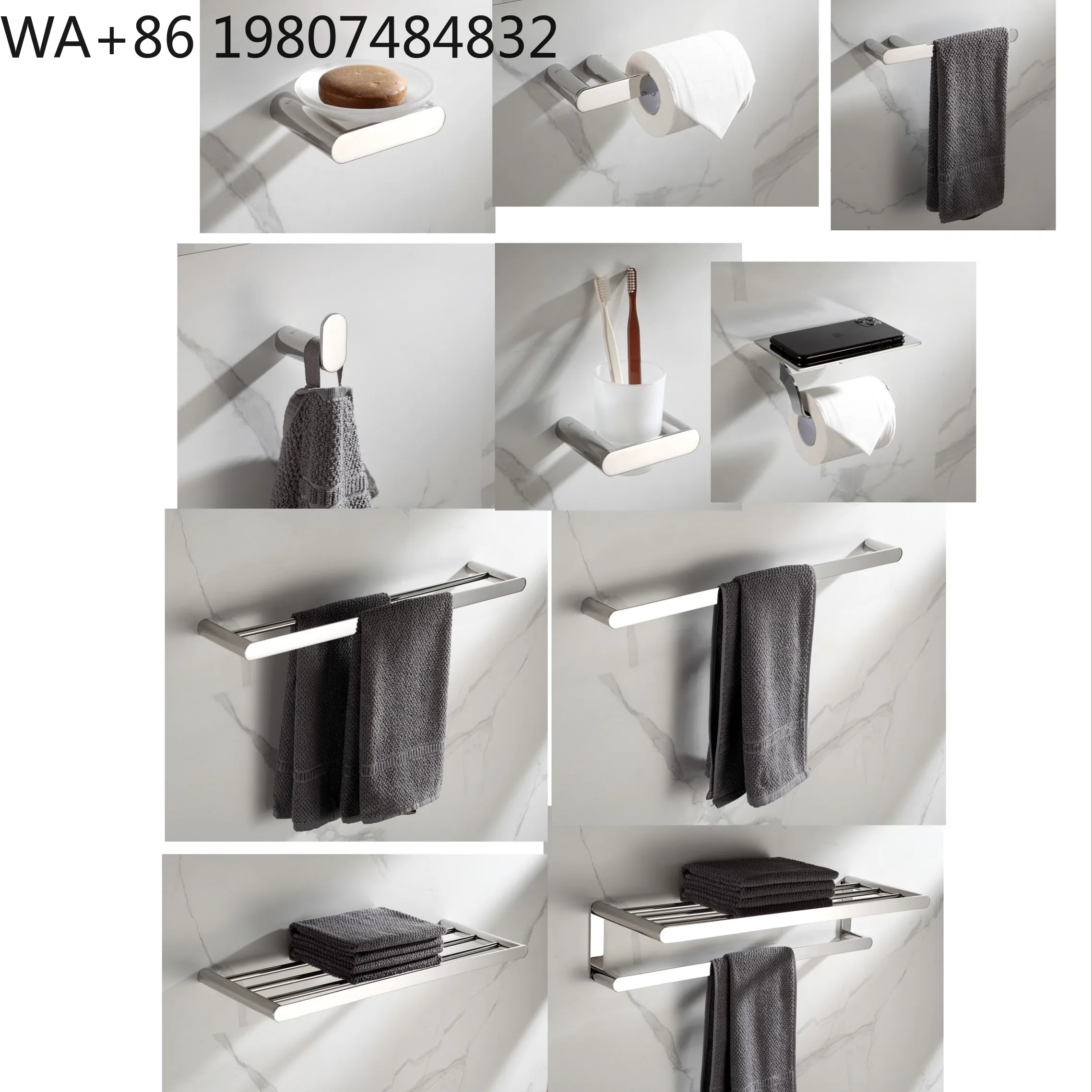 LED Temp Display Towel Drying Shelf Black White Constant Warm Rail Timing Adjustment Bathroom Hotel Wall Mount Storage Rack view 6