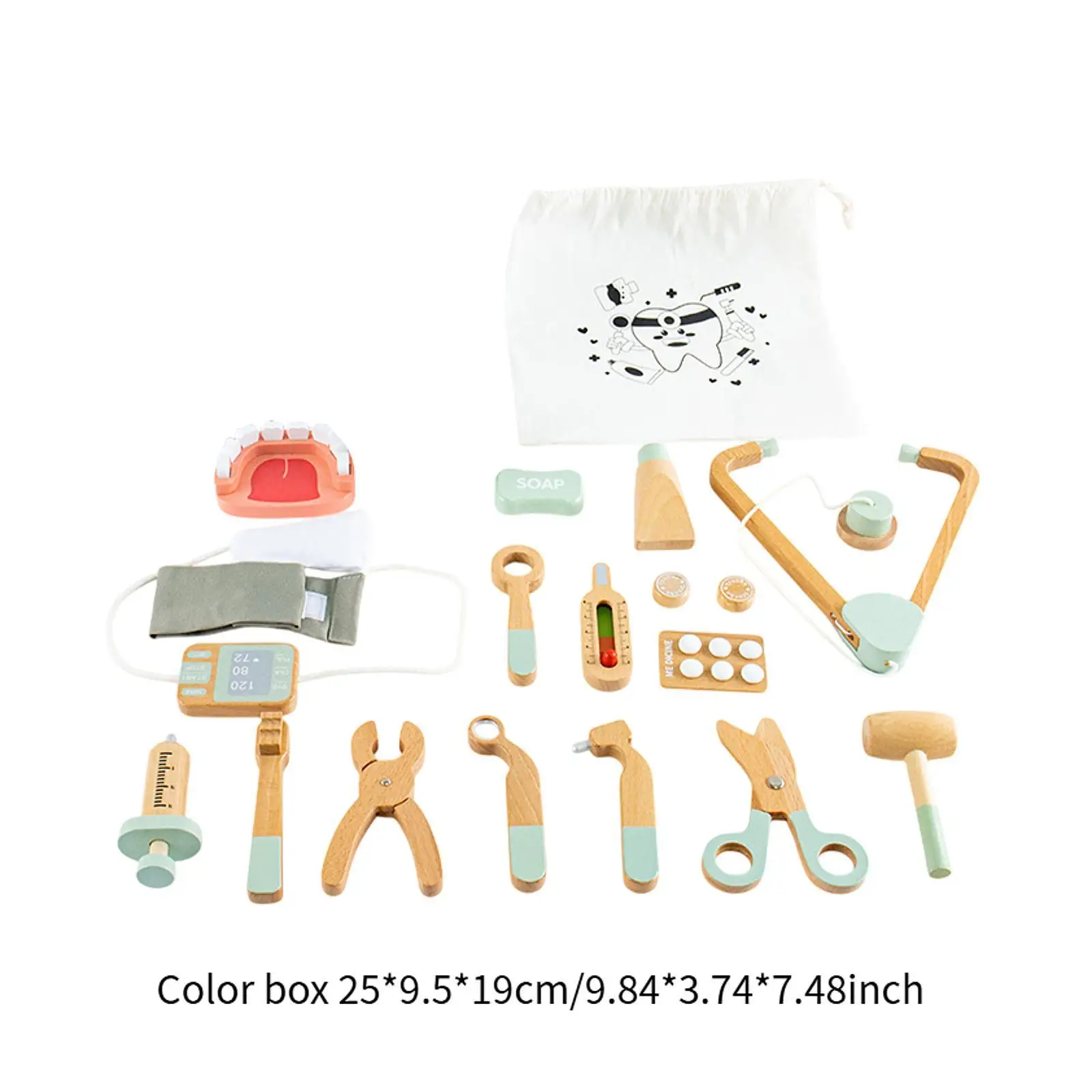 مجموعة أدوات الطبيب المكونة من 17 قطعة للأطفال الصغار مجموعة ألعاب الطبيب ألعاب تعلم حقيبة طبيب واقعية للأطفال الصغار من سن 3 4 5