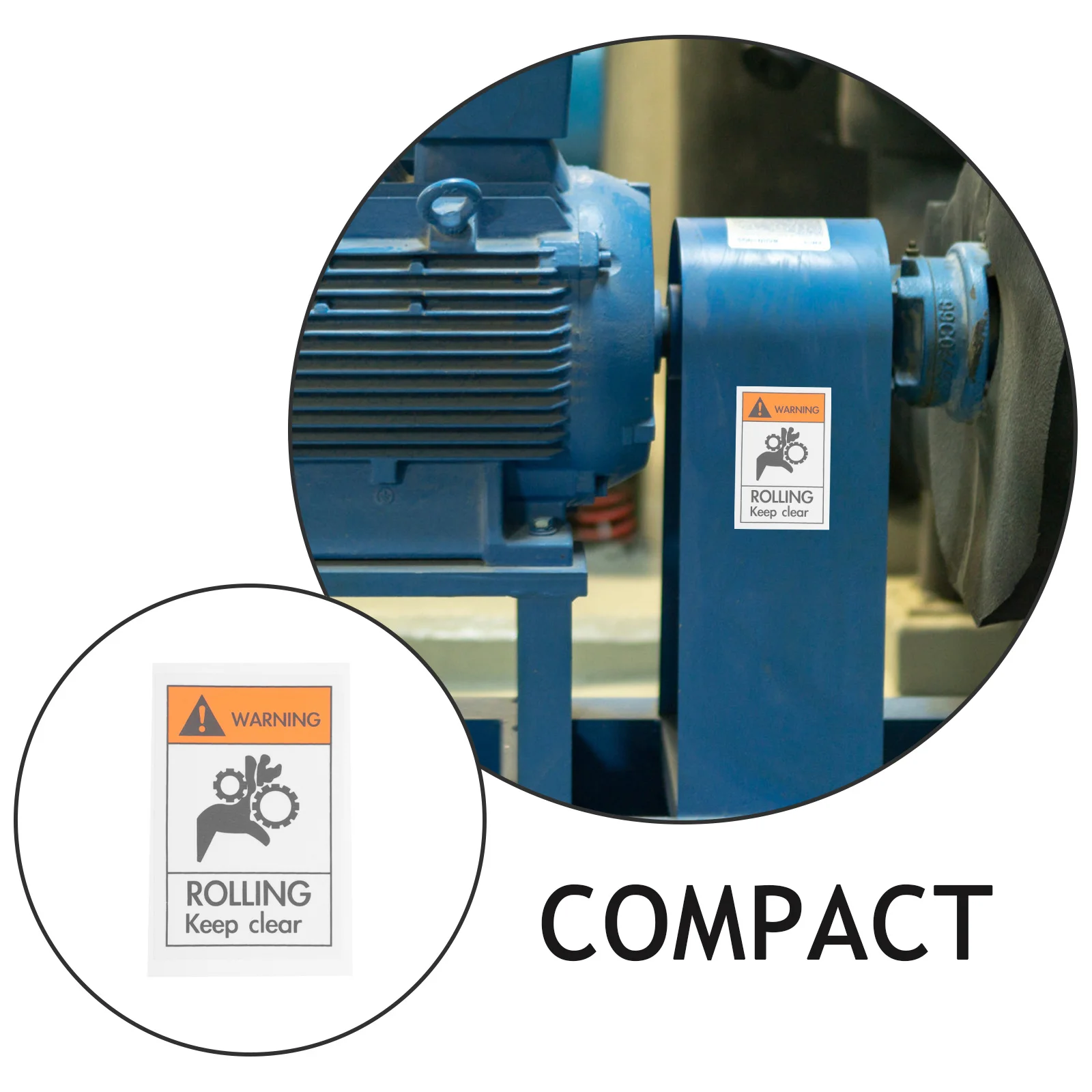 Warning Sticker Durable Adhesive Safety Sign For Hazard Awareness Security Caution Decal Factory Warehouse Office Use