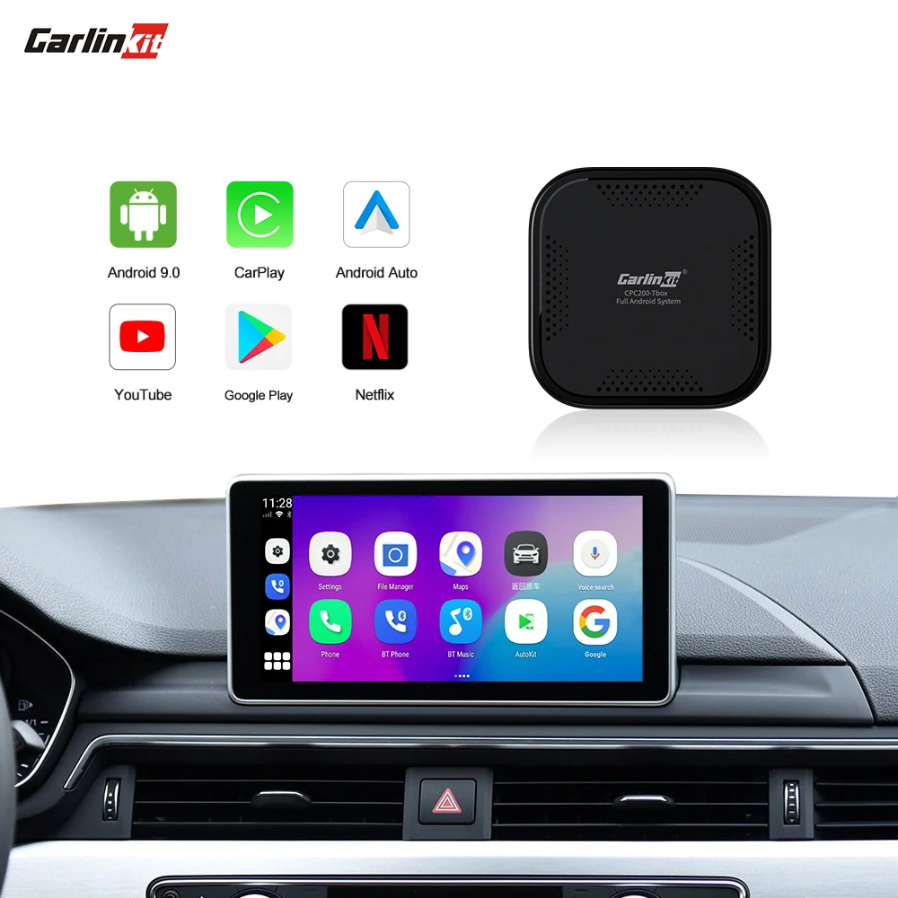 Carlinkit 4GB + 64GB Youtube Netflix car Android system smart box wireless Android auto apple Carplay ai box