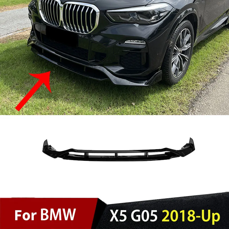 

Front Bumper Lip Splitter Accessories For BMW X5 G05 2018-Up Car Exterior Spoiler Body Kits Diffuser Guard Cover Auto Trim Parts
