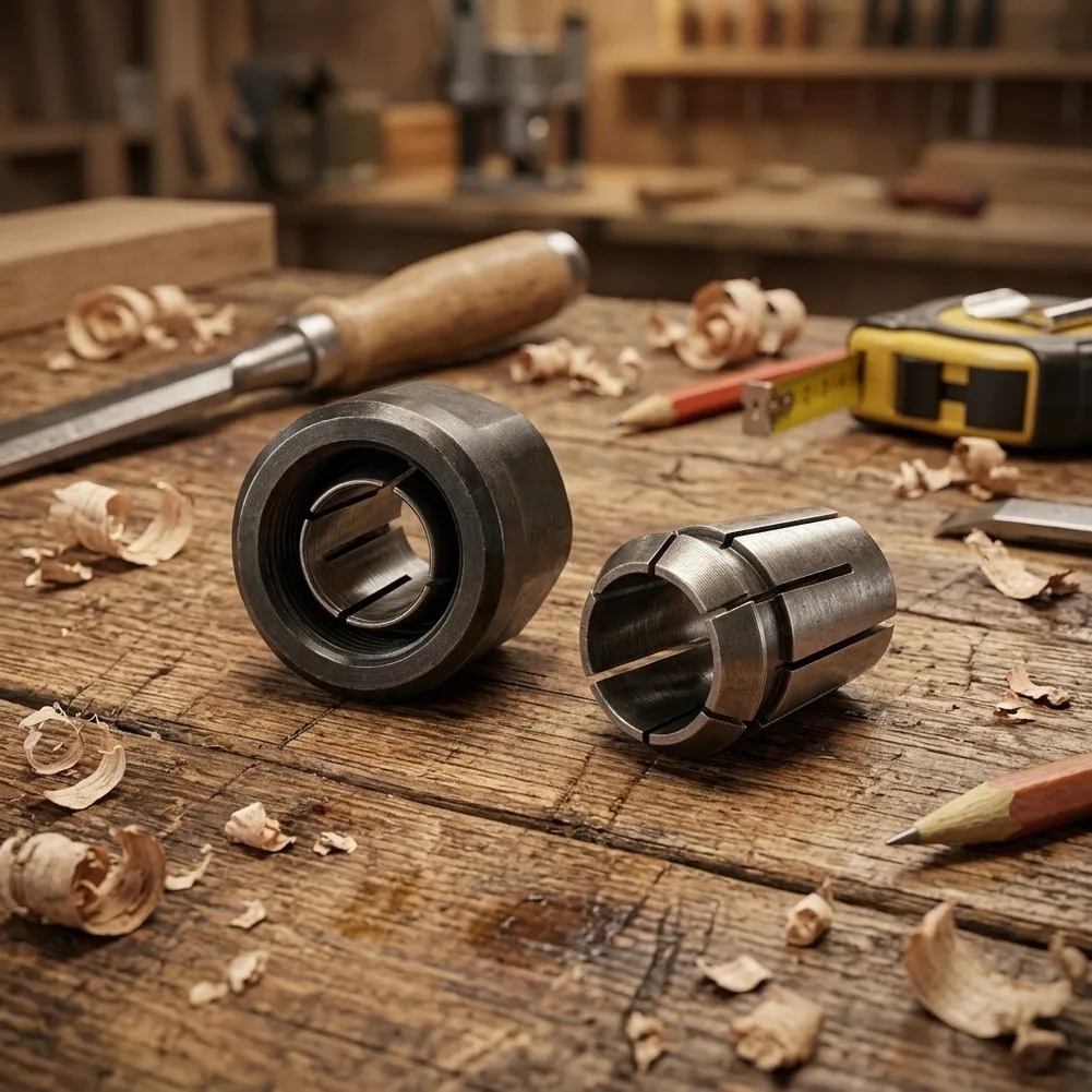 For Woodworking Projects 12.7mm Router Collet for Power Tool Accessory High Precision Secure Grip Design For Woodworking