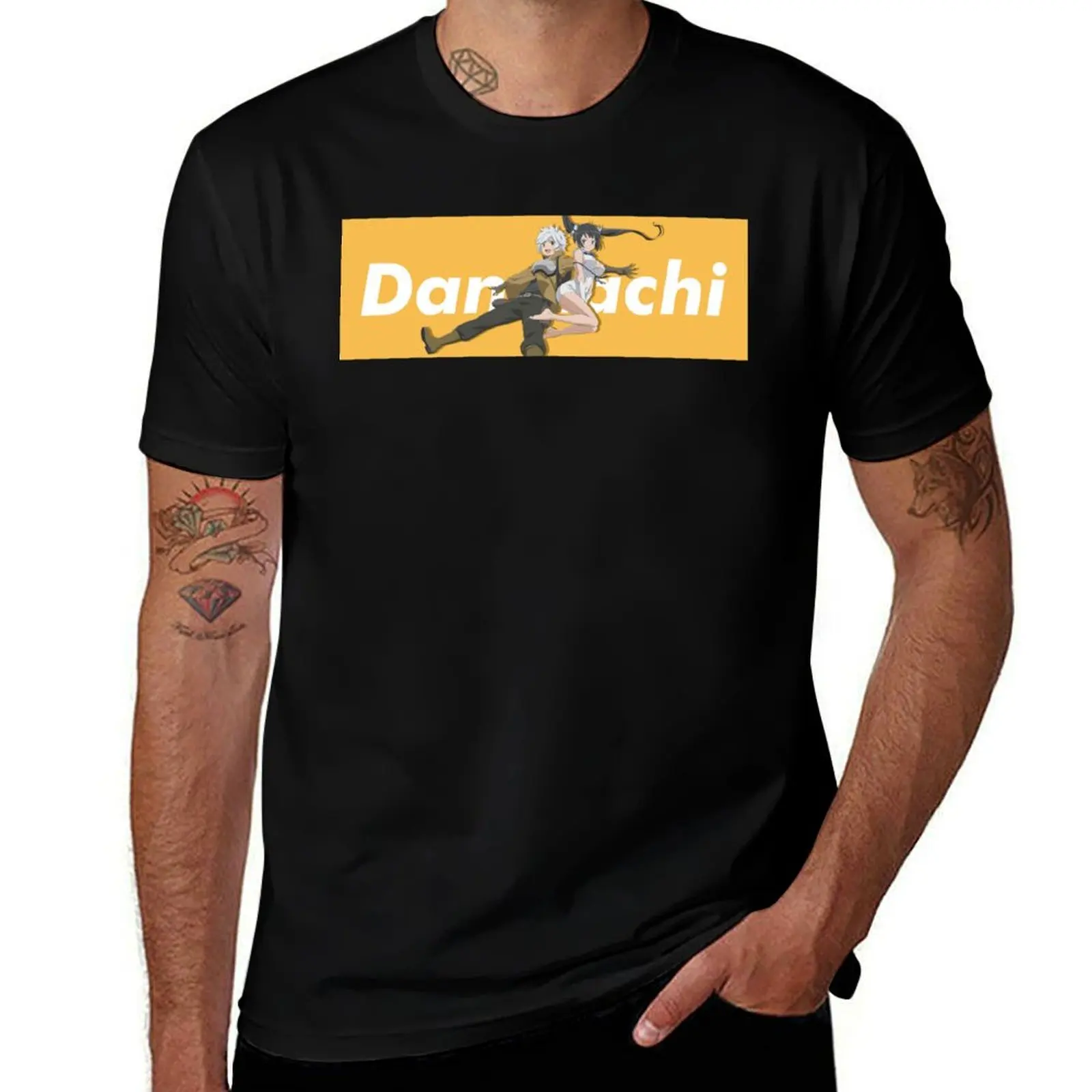 

DanMachi - Banner T-Shirt man t shirts for men t shirt personalised