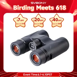 Svbony SV202 8X32/8x42/10x42/10X50 ED Binoculars IPX7 Magnesium Alloy Body long range Binoculars BAK4 for Bird Watching Camping