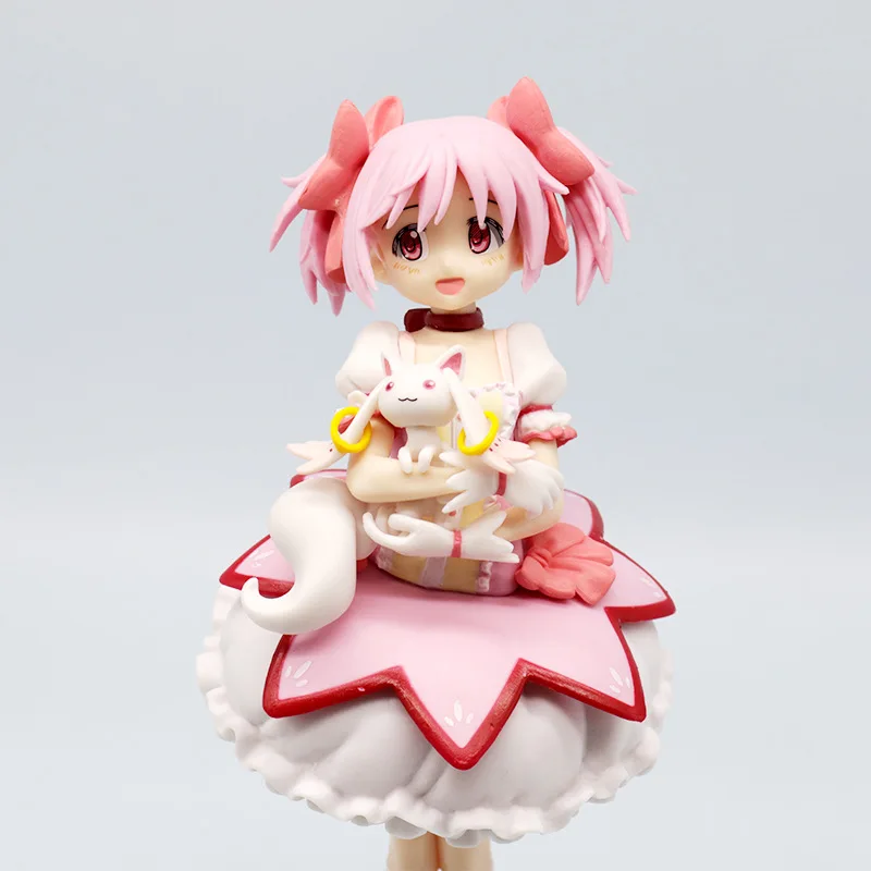 Puella Magi Madoka Magica Anime Figuur 22Cm Kaname Madoka Kawaii Cartoon Pvc Model Pop Desktop Decoratie Collectie Speelgoed Geschenken