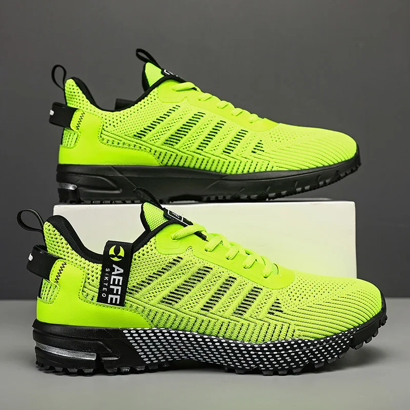 Nowe męskie buty do biegania 2024, oddychające buty sportowe na świeżym powietrzu, lekkie trampki dla mężczyzn, wygodne obuwie do treningu sportowego