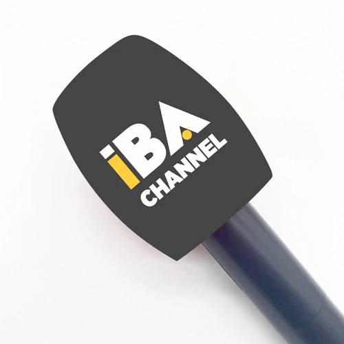 Personaliza el logotipo para las cubiertas de los micrófonos del parabrisas de la espuma del micrófono para los micrófonos portátiles del entrevista Apertura 40m m