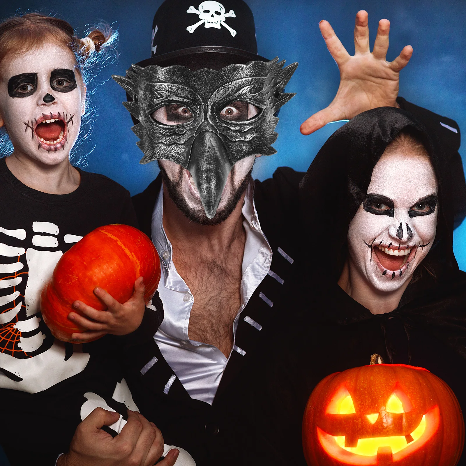 

Wing Mask Half Face Pu Halloween Masquerade Party Costume Cosplay Accessory For Adults Carnival Ball Eye Mask