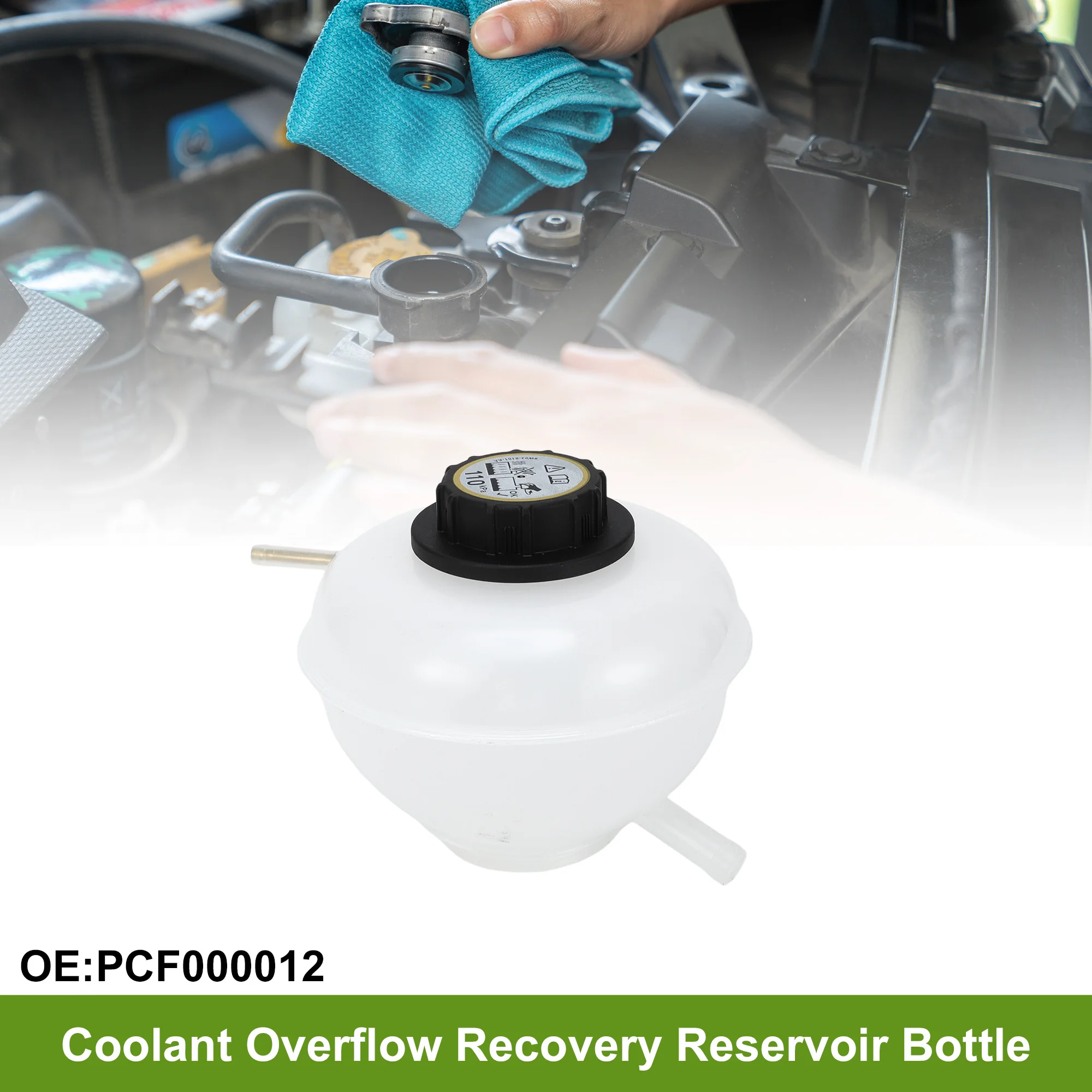 

UXCELL No.PCF000012 Coolant Reservoir Water Expansion Tank for Land Rover Freelander 2002-2005 Heat Resist Coolant Bottle
