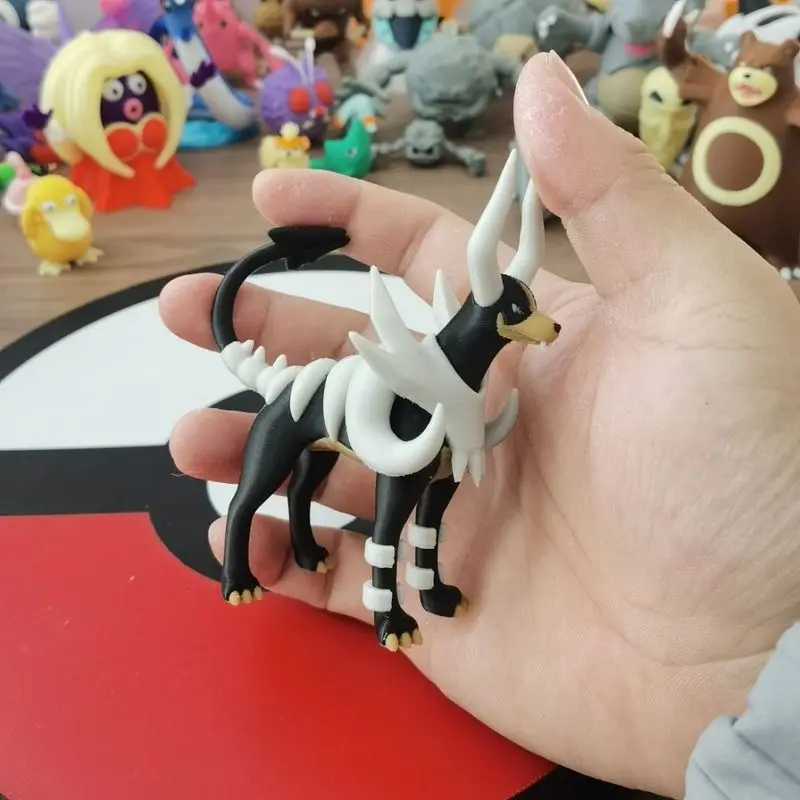 

1:20 Scale DIY Anime Houndoom Malosse 3D Printed Action Figure Kawaii Desktop Model Toy for Collectors Proportion World Gift