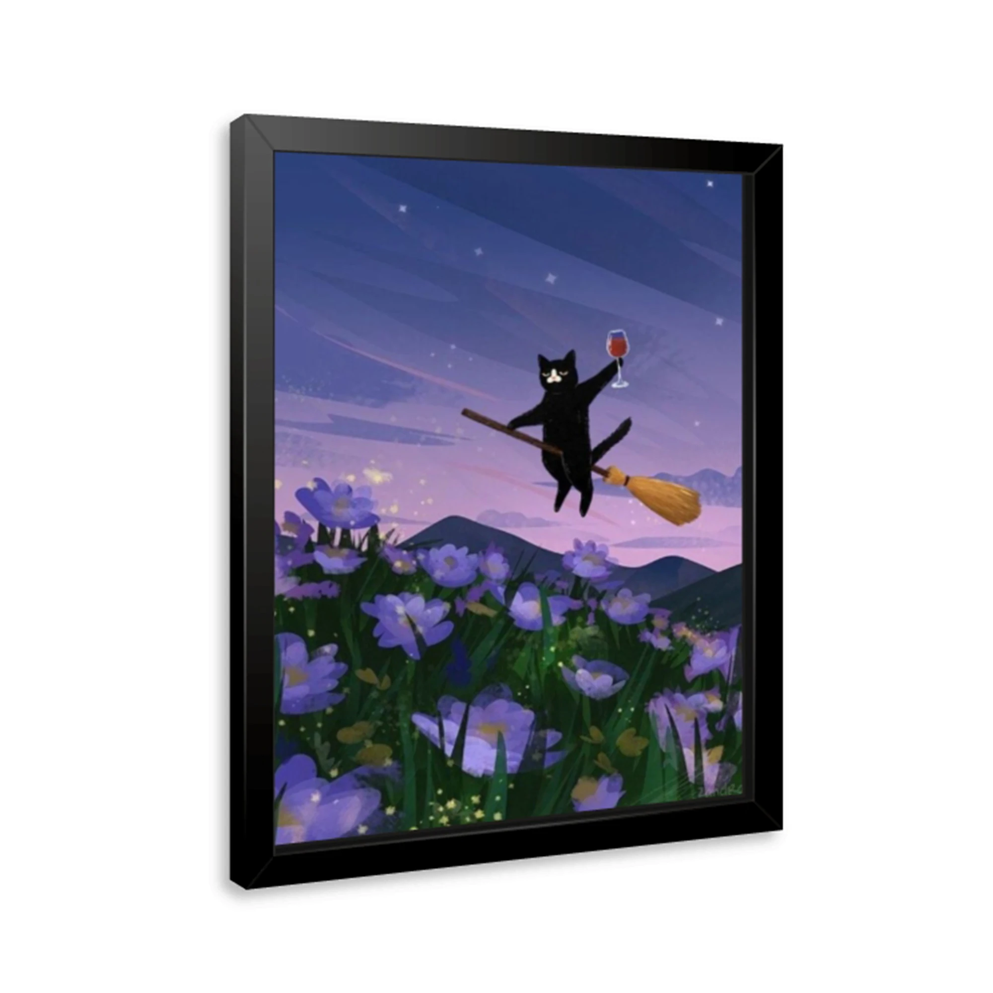 Modern Whimsical Flying Black - огляд і ціна Home Decor Cat