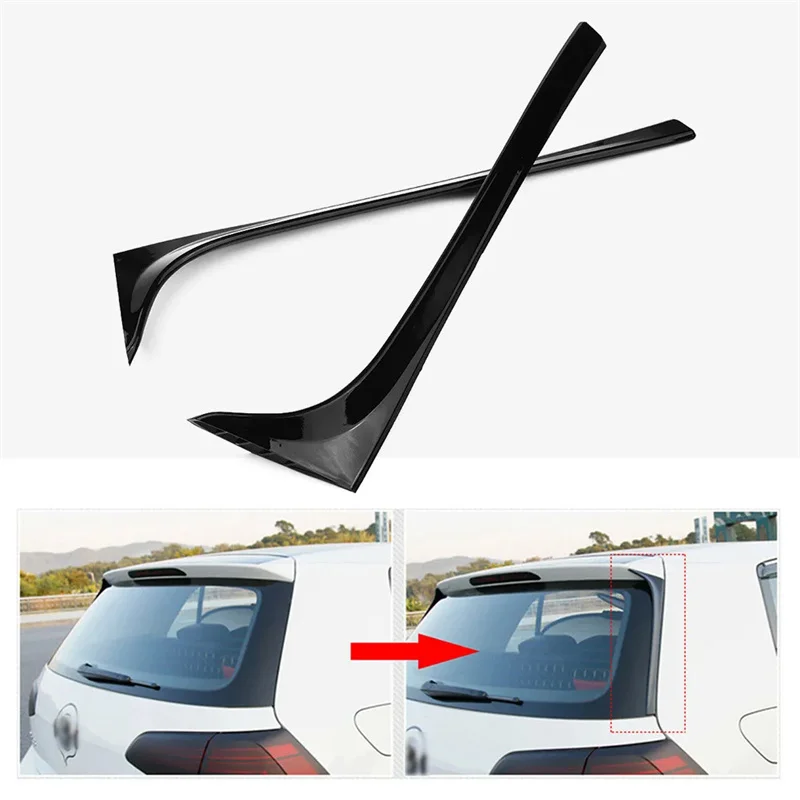 

Прочный практичный спойлер, боковое крыло 2014-2018 для Golf 7 7,5 MK7 MK7.5, запчасти, 2 шт., черные аксессуары из АБС-пластика