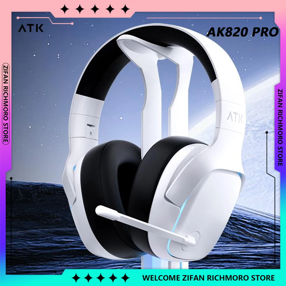 ATK M1 Wireless Bluetooth Headphone Head-mounted Noise Reduction Game Headphone CSGO Valorant Game Headphone Gift for boys girls