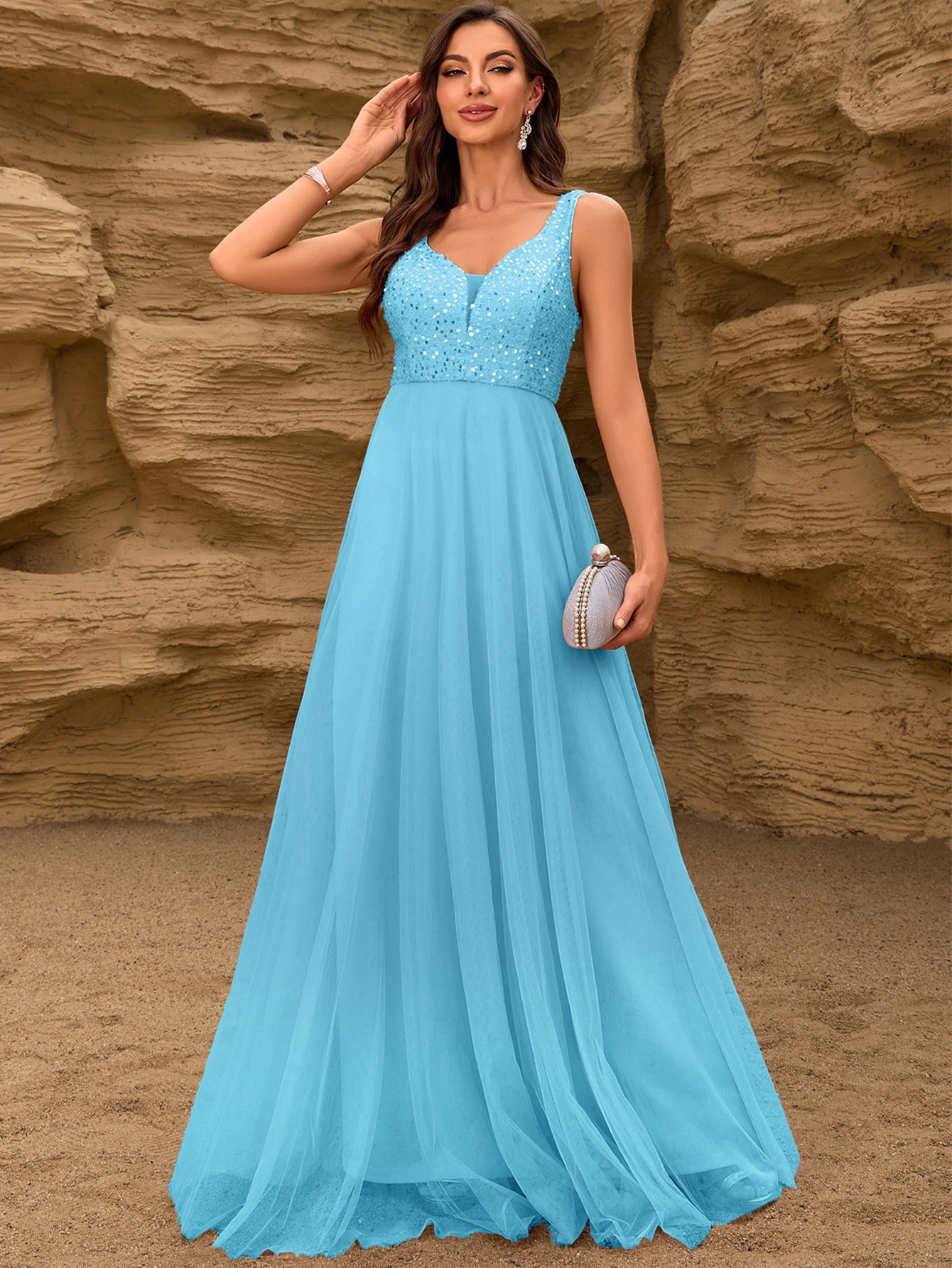 Vestido Sexy de verano con lentejuelas y malla sin espalda, vestidos de fiesta de cumpleaños para mujer, vestidos largos elegantes de lujo para fiesta de noche y graduación