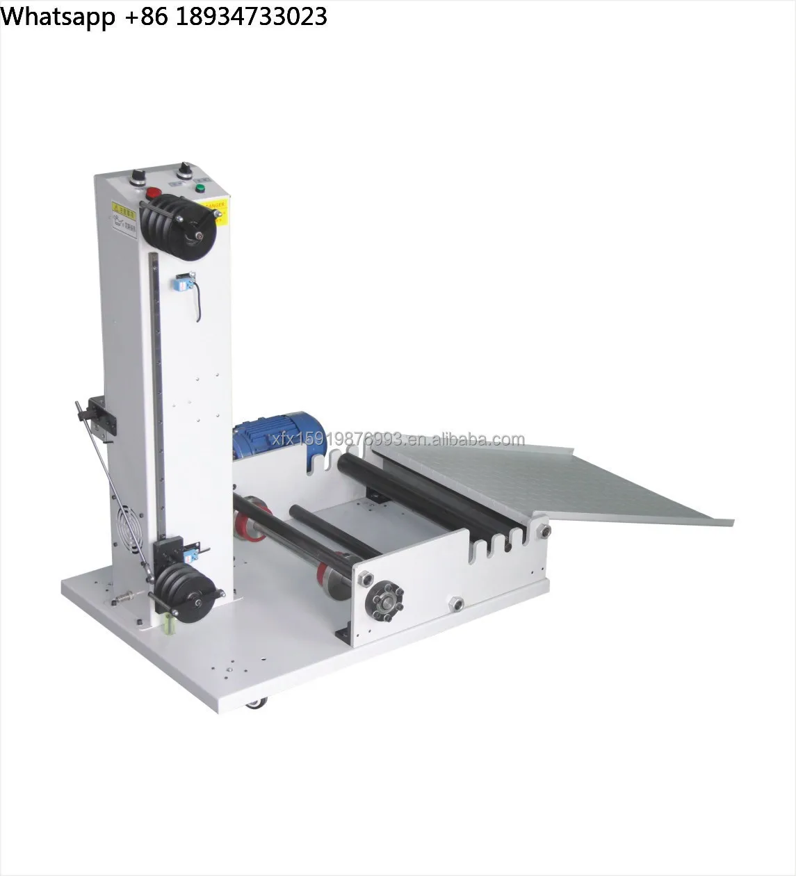 XinFeiXiang XFX-400 Heavy-Duty Fully Automatic Electronic Wire Delivery Machine & Rack with Plastic Disc for Winding