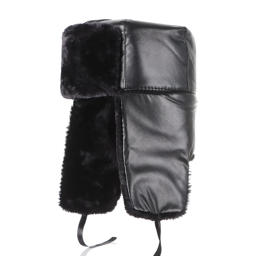 

Warm Winter Bonnet Earflap Snow Caps Fur Ski Hat Russian Ushanka Trapper Bomber Hats