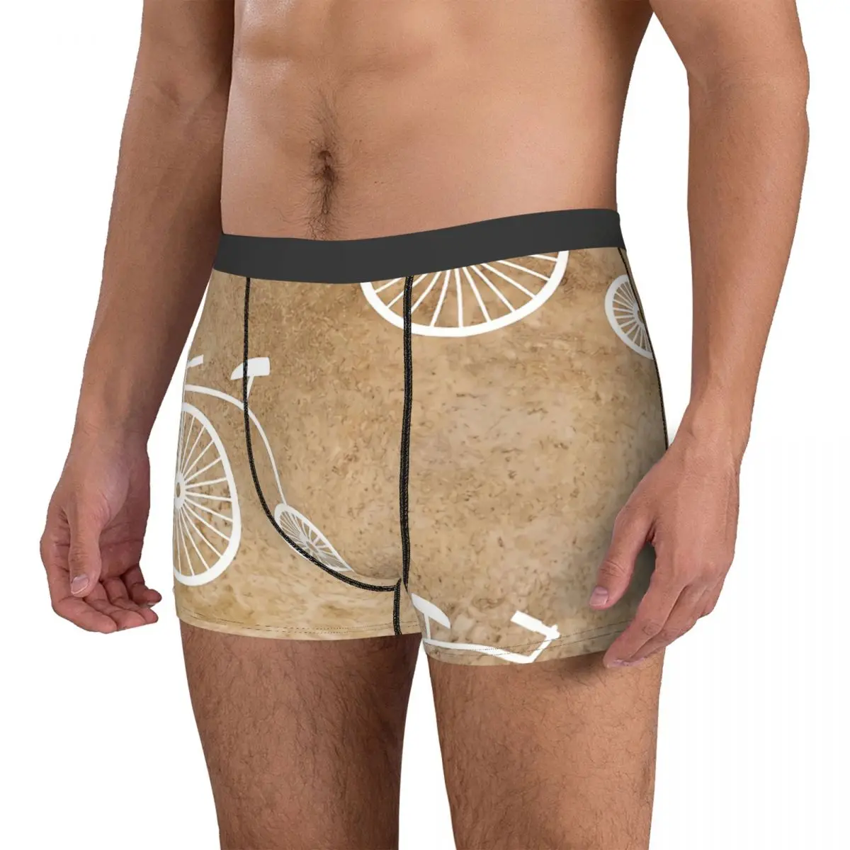 Penny Farthing Mann der Boxer Briefs Fahrrad Bike Hoch Atmungsaktive Unterhose Top Qualität Drucken Shorts Geburtstag Geschenke