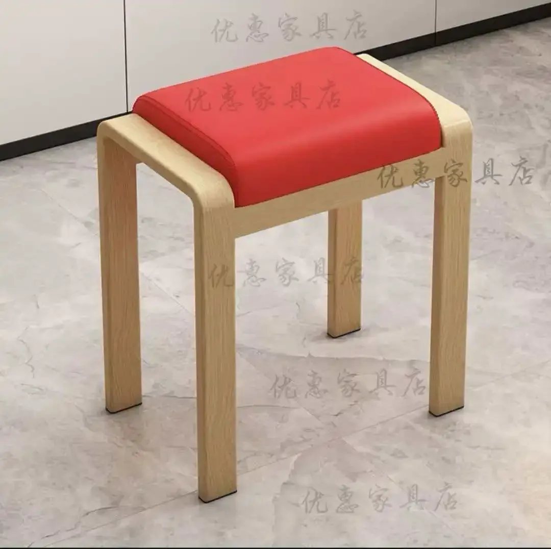 HYS soft bag square stool snack bar fast food restaurant strong and durable commercial round stool