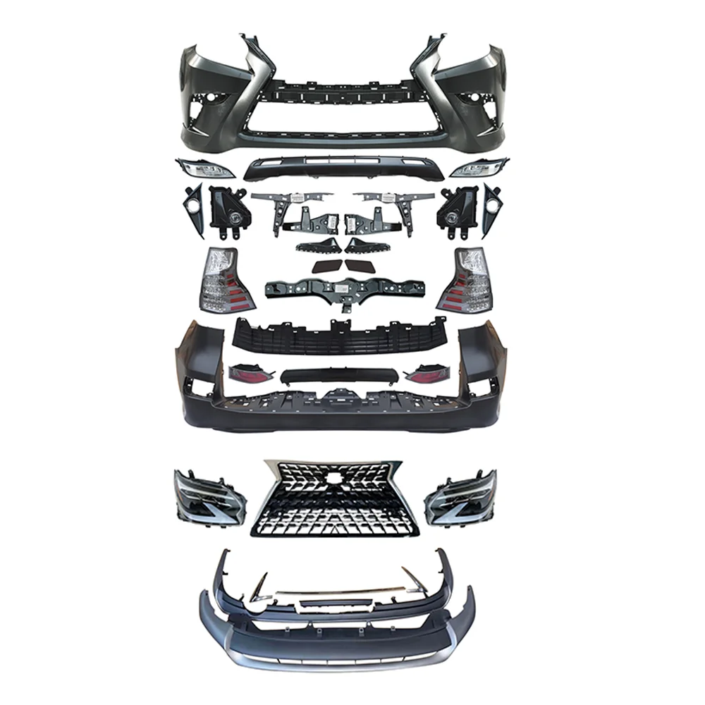 

2022 New Design Body Kit Lexus GX460 10-13 Easy Front Rear Bumper Assembly PP+ABS Material New Style Lamp