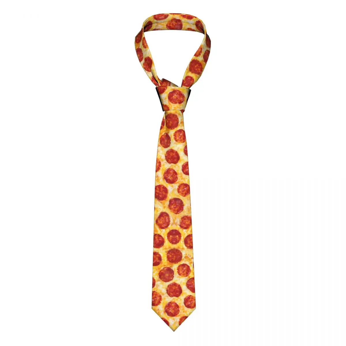 Mens Tie Slim Skinny Pepper Pizza Necktie Fashion Necktie Free Style Men Tie Party Wedding