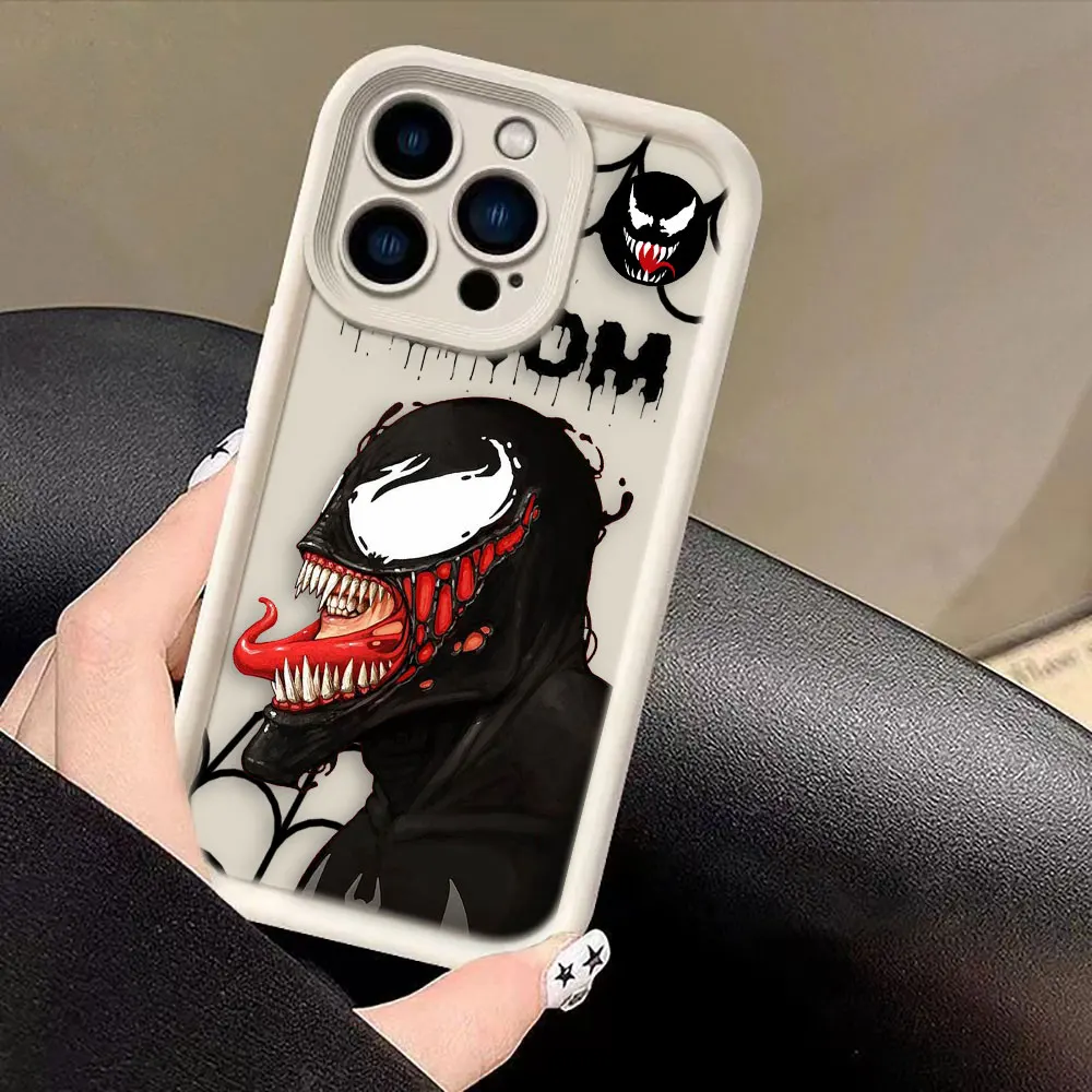 Marvel Comics Venom Phone Case For VIVO V11I V15 V20 V23 V23E V25 V27 V27E V29 V30 X60 X70 X80 X90 X100 Silicone Case Funda Capa image 3
