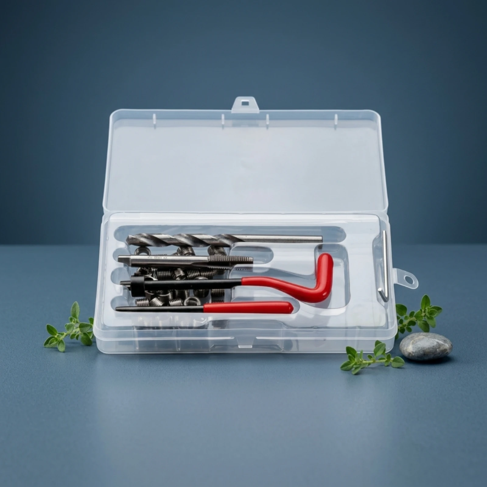 Thread Repair Tool Kit with Case Comprehensive Thread Chaser Tool Set with Storage Case Precision Versatile for Mechanics
