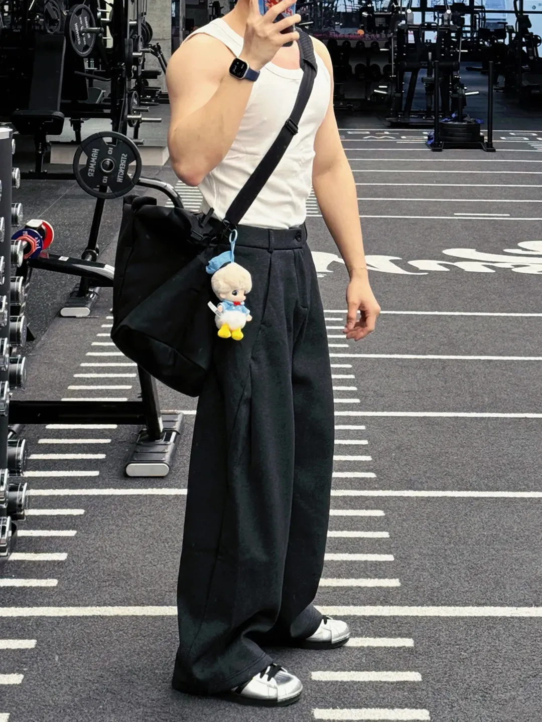 

Мужские шерстяные брюки в американском ретро-стиле, черные, повседневные, спортивные, длинные, свободного кроя, с завышенной талией, для весеннего сезона