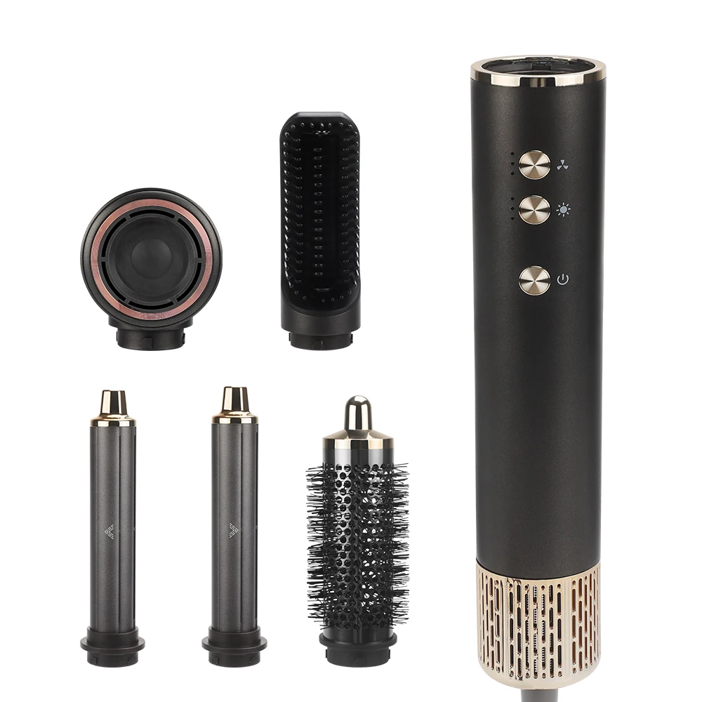 

Portable 5 in 1 High Speed Air Styler One Step Hair Dryer Hot Air Blower Rotating Multi Hair Styling Tools Hot Air Styler