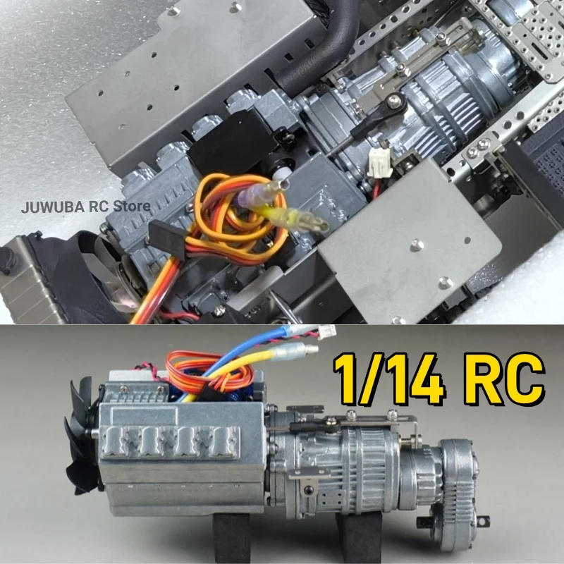 SCALECLUB 1/14 RC 3-Gang-Getriebe 27T und 35T Motor für Tamiya 1 14 Funksteuerung Traktor LKW RC LKW Teile Zubehör