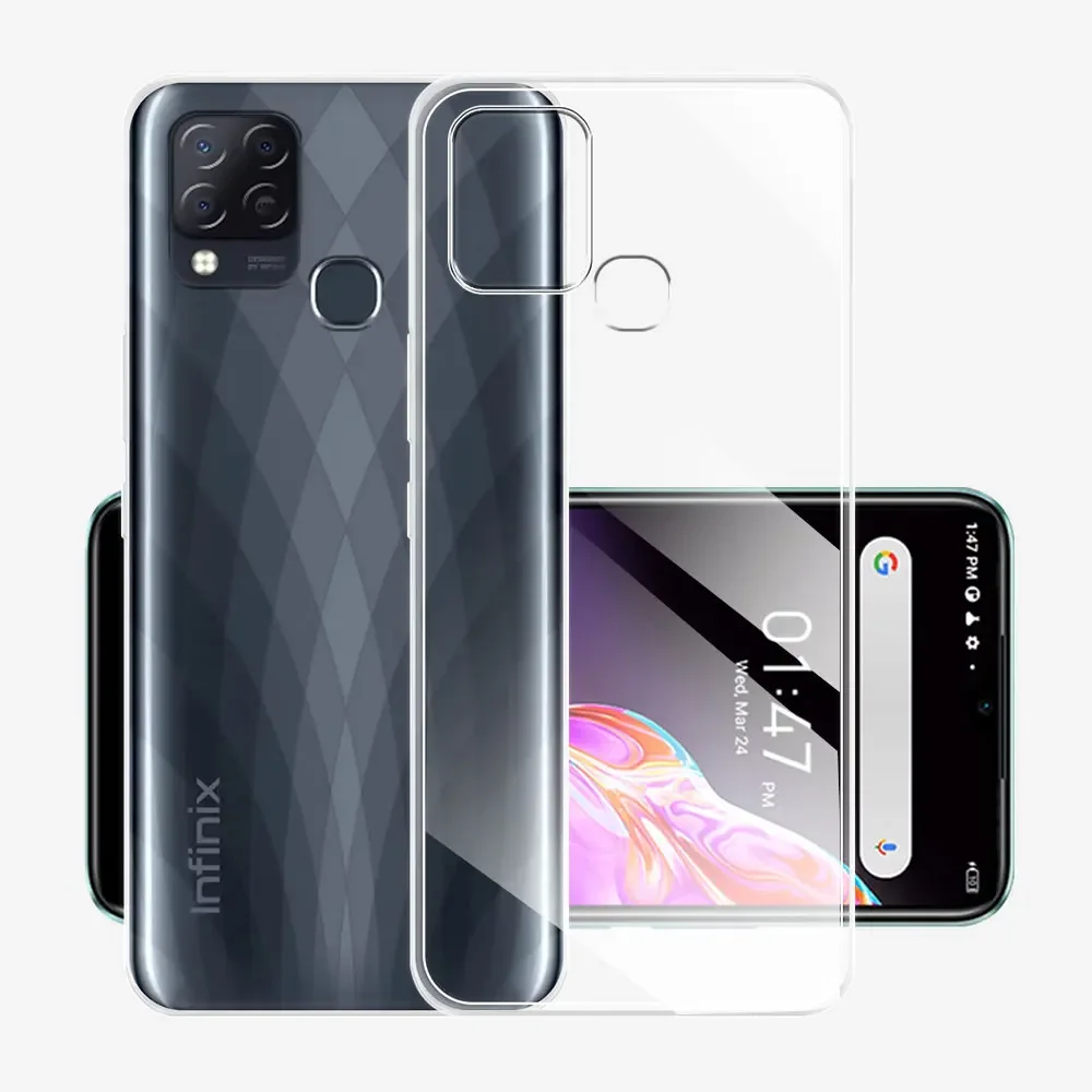 For Infinix Hot 10T /Hot 10S Case Clear Silicone Soft Phone Case or Infinix Hot 10S NFC Coque Infinix Hot 10 Lite /10 Play Funda