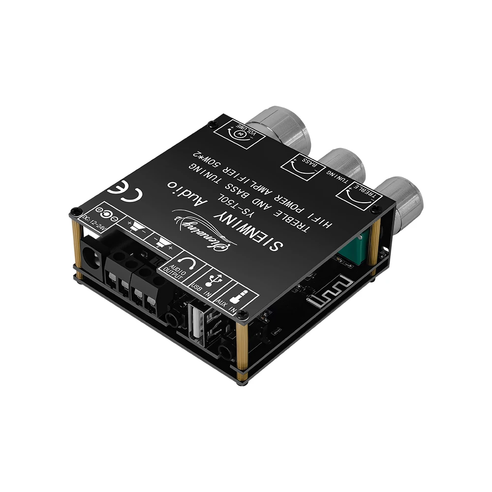 YS-T50L 50W * 2 Bluetooth5.1 Amplificatore HiFi 2.0 Canali di Alimentazione Audio Stereo Subwoofer Scheda Amplificatore Audio di Potenza Digitale AMP