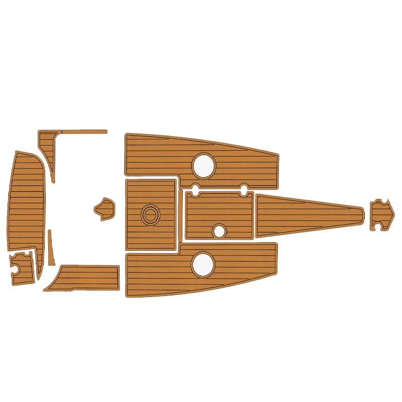 

Boat EVA Foam Teak Deck Floor Mat for 2006-2008 Crownline 210 LPX Cockpit Swim platform Pad Self Adhesive Marine Mat