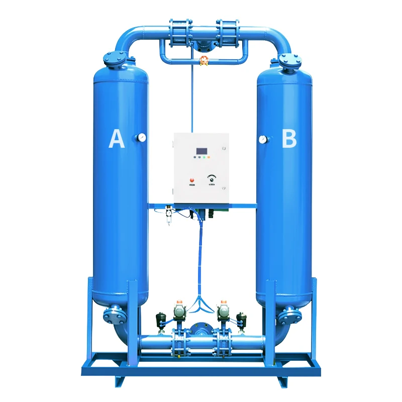 Energy-saving Heatless/Micro-heat Dehumidifying Dryer, Low Air Consumption, Industrial Automatic Control Adsorption Air Dryer