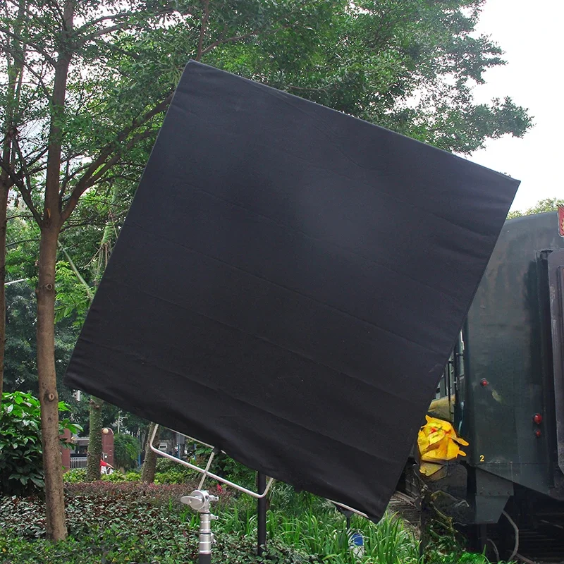 Large square film and television photography flag frame 4X4 stainless steel flag frame 120x120 black and white flag set soft