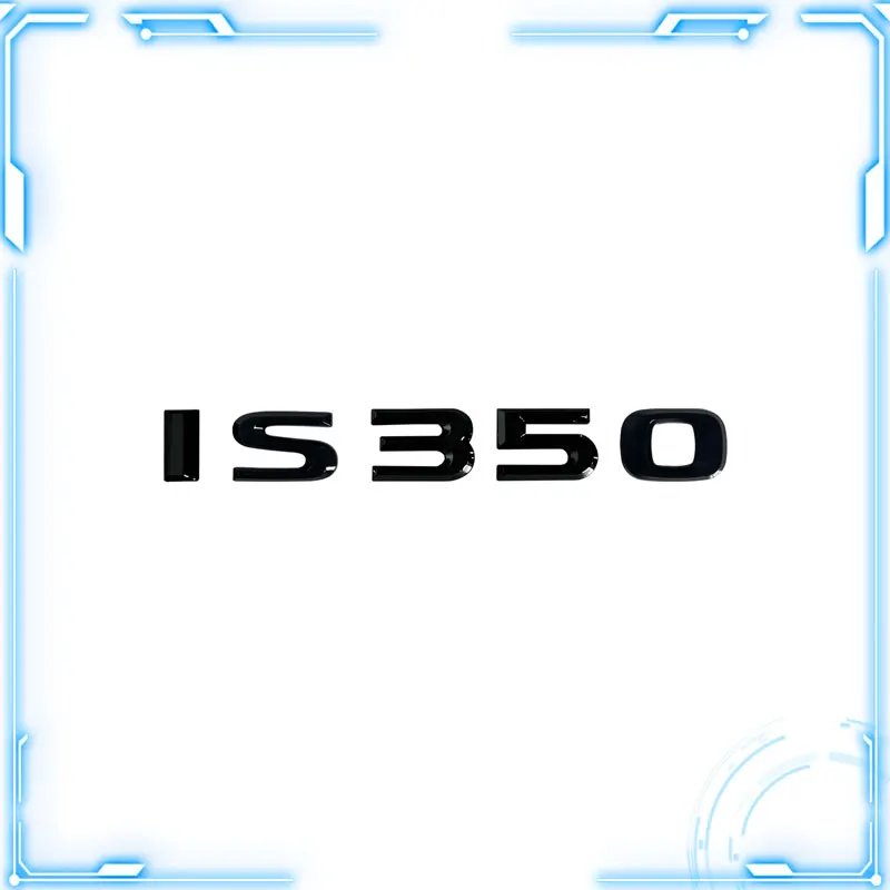 

Auto Rear Trunk Emblem Metal Sticker For IS350 IS300 IS250 IS200 3D Silver/Black Letter Logo Badge Nameplate Decoration