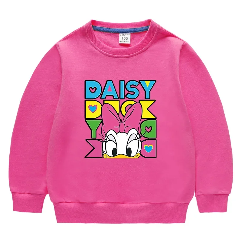 

Disney Mickey Mouse and Donald Duck New Round Neck Sweatshirt Children's Long-sleeved Top
