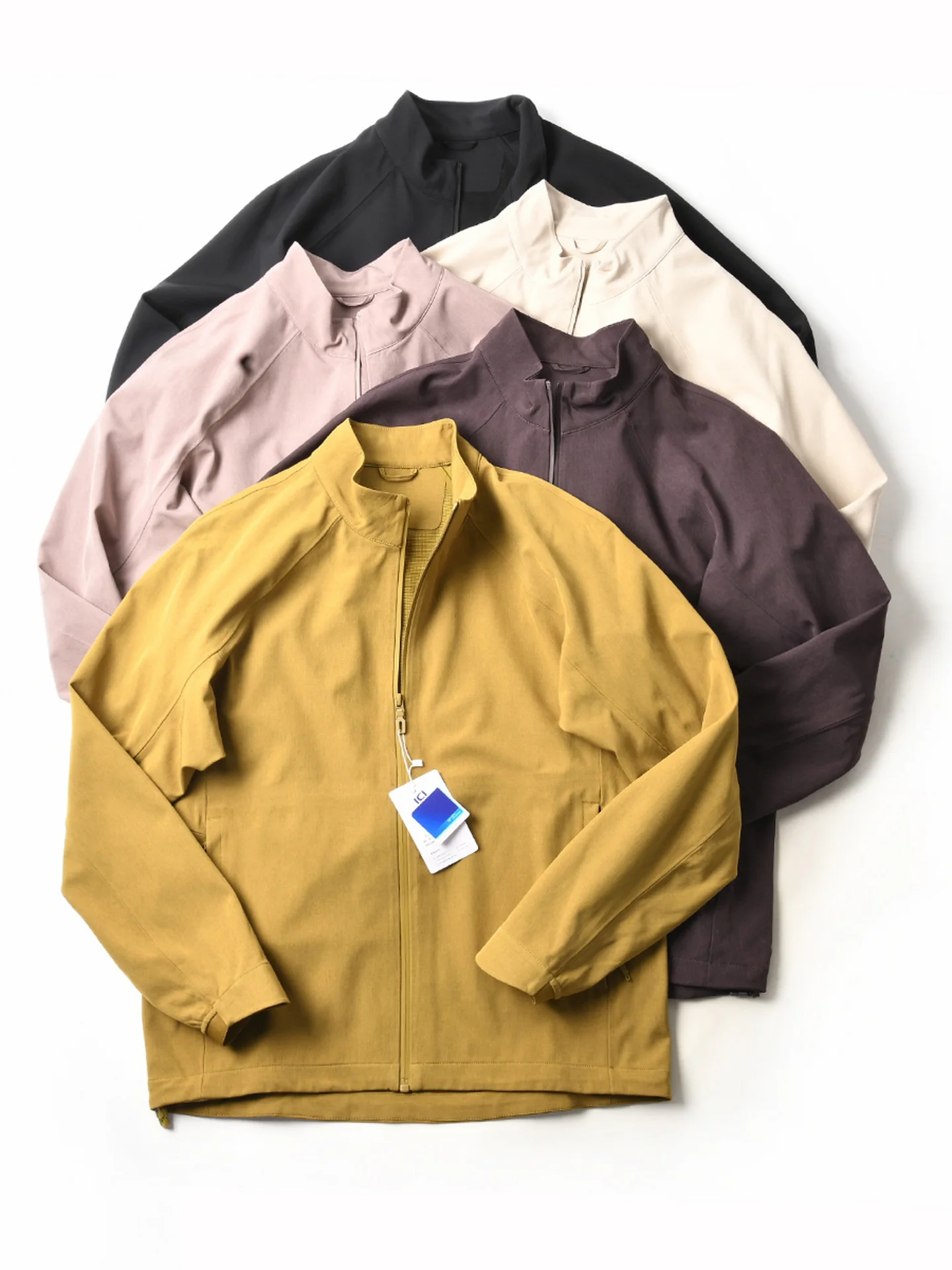 New American Style Outdoor Windproof Water-resistant Breathable Loose Casual Stand Collar Soft  Jacket for Men Autumn Tr...