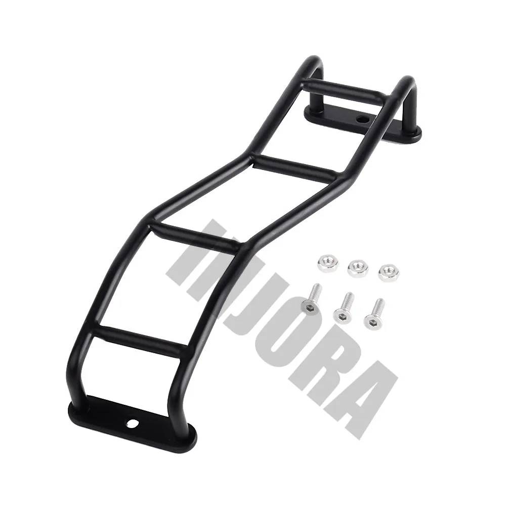 INJORA 1PCS Straight/Curved Metal Black Ladder Stairs for 1:10 RC Rock Crawler TRX4 Axial SCX10 90046