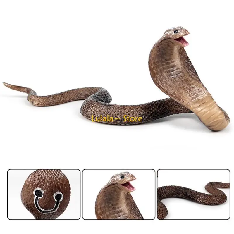 Y4QA Realistic Simulation Rubber Snake Toy Garden Joke Prank Gift Halloween