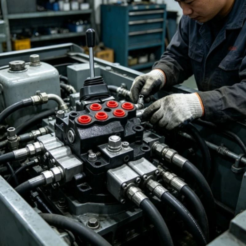 Hydraulic Multi Way Directional Control Valve High Pressure Oil Flow Distributor For Engineering Machinery