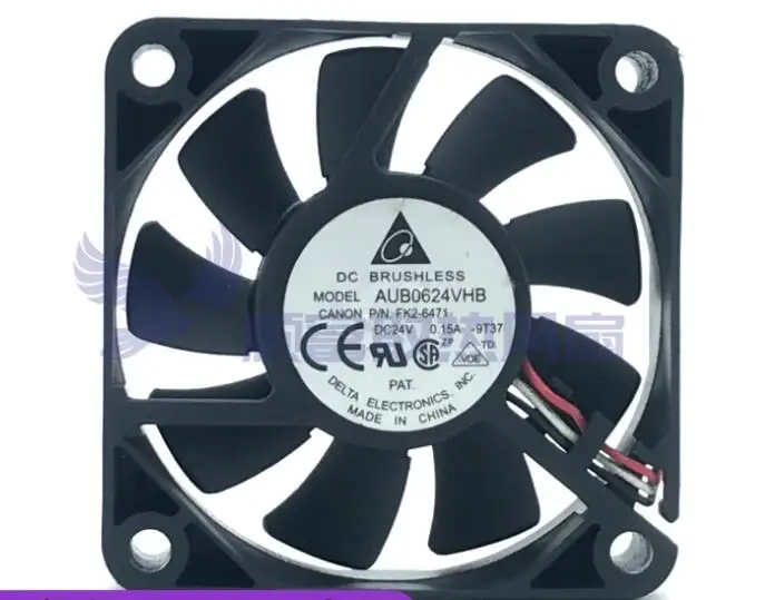 Delta Electronics AUB0624VHB DC 24V 0.15A 60x60x15mm 3-Wire Server Cooling Fan