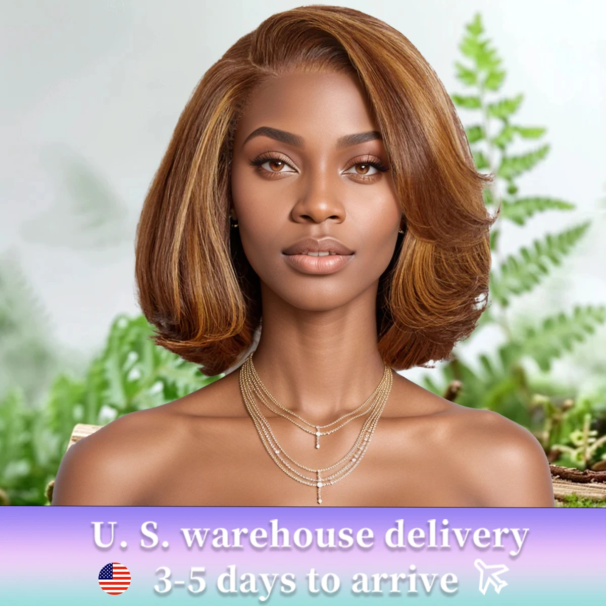 

5x5 HD Lace Front Bob Wigs Dark Brown Color Bob Water Wave 100% Human Hair Wigs For women Deep Wave Human Hair Lace Frontal Wig
