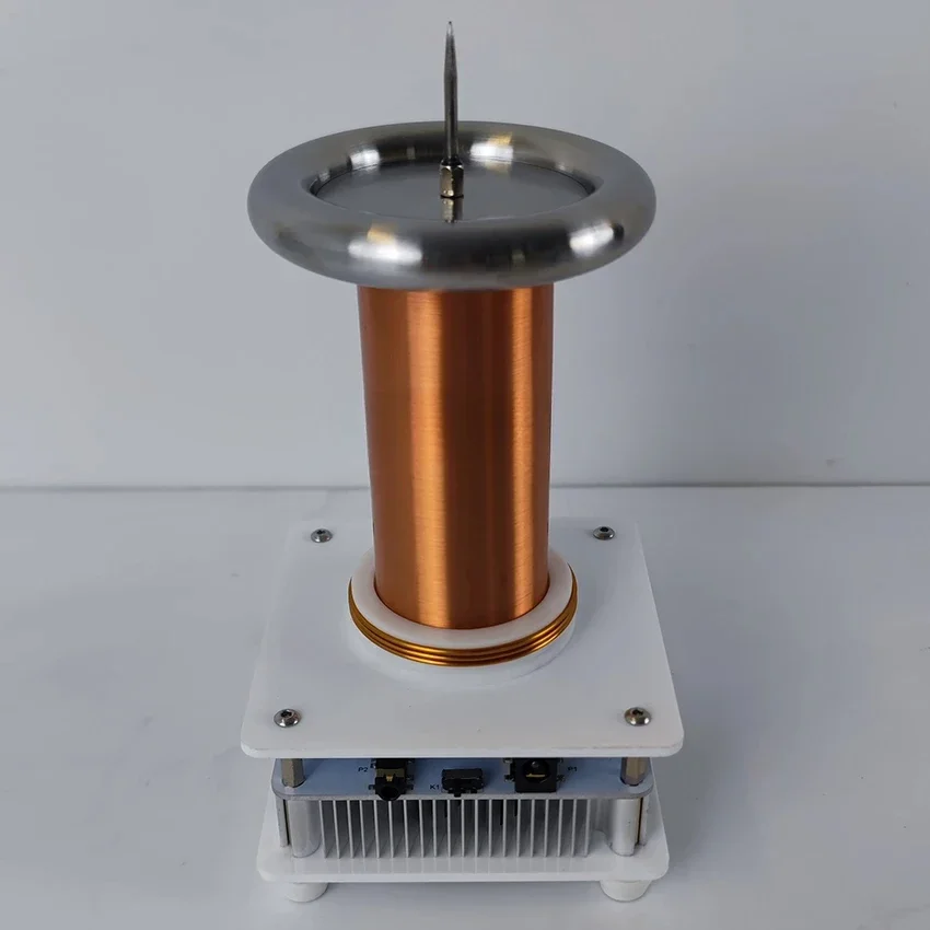 100-240V Music Tesla Coil High-power Plasma Loudspeaker Artificial Arc Lightning Generator Plasma Coil DIY Experiment