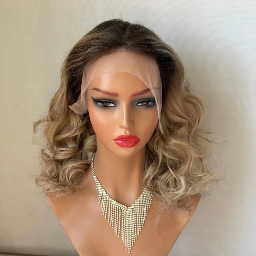 

Парик из 100% натуральных человеческих волос, плотность 200%, с швейцарским кружевом 13x4, для женщин и девушек, короткий парик-боб, без клея, с предварительно вычесанной линией роста волос