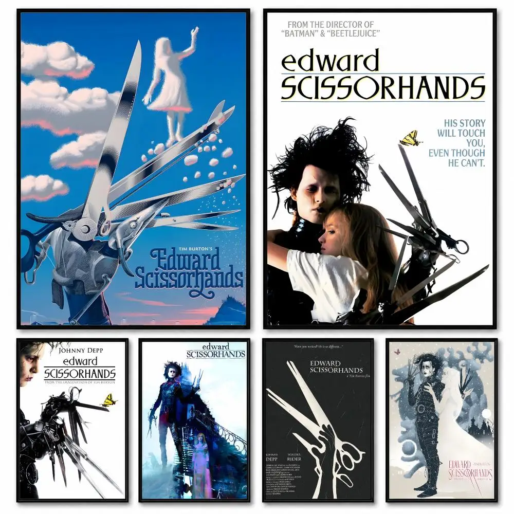 Edward Scissorhands Poster Room Decor Home Wall Art Printing Waterproof Garage BedRoom Posters Gift