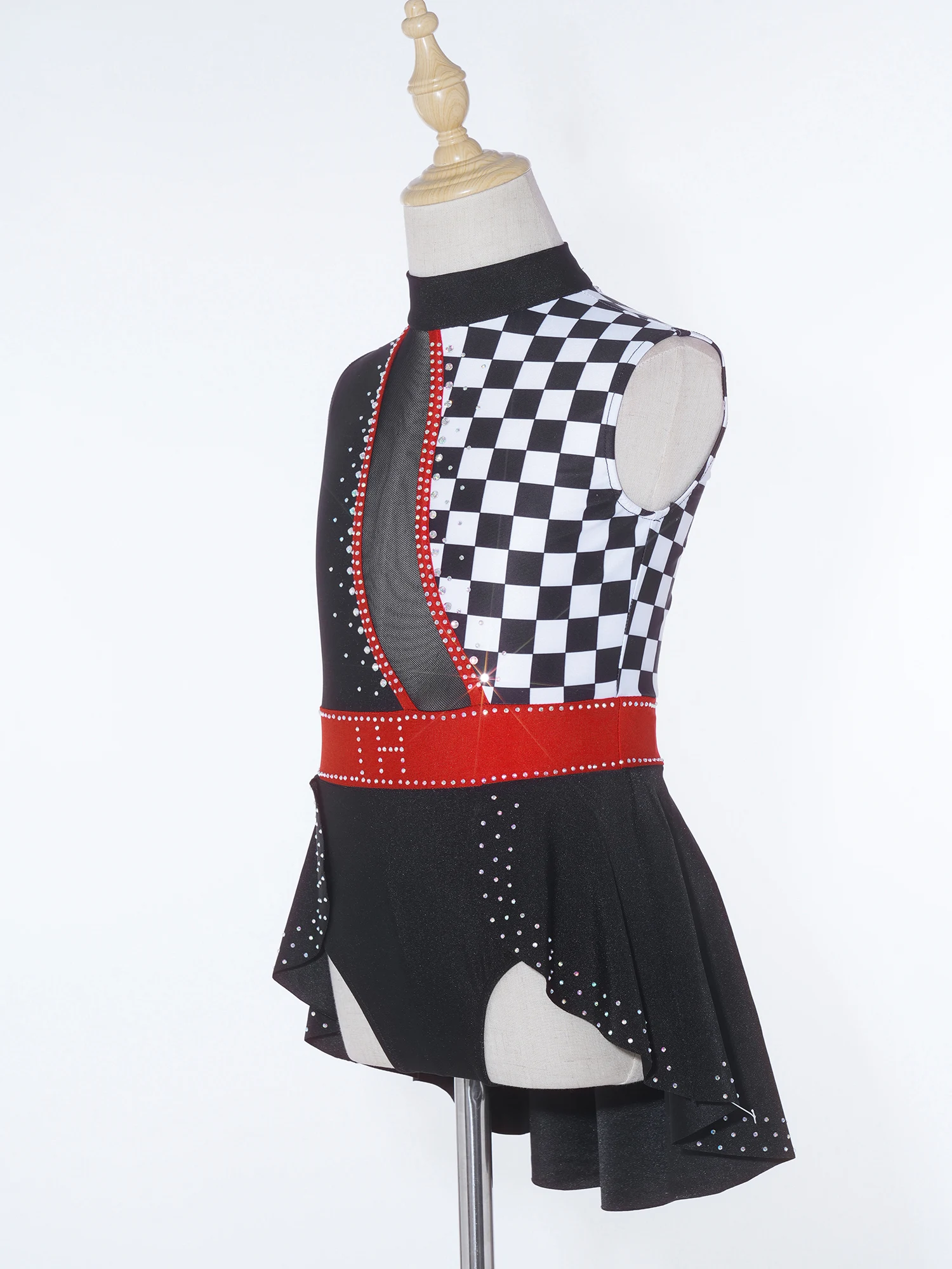 

Детский танцевальный комбинезон без рукавов с рюшами, костюм для девочек, костюм клоуна для цирка, комбинезон для театральных выступлений