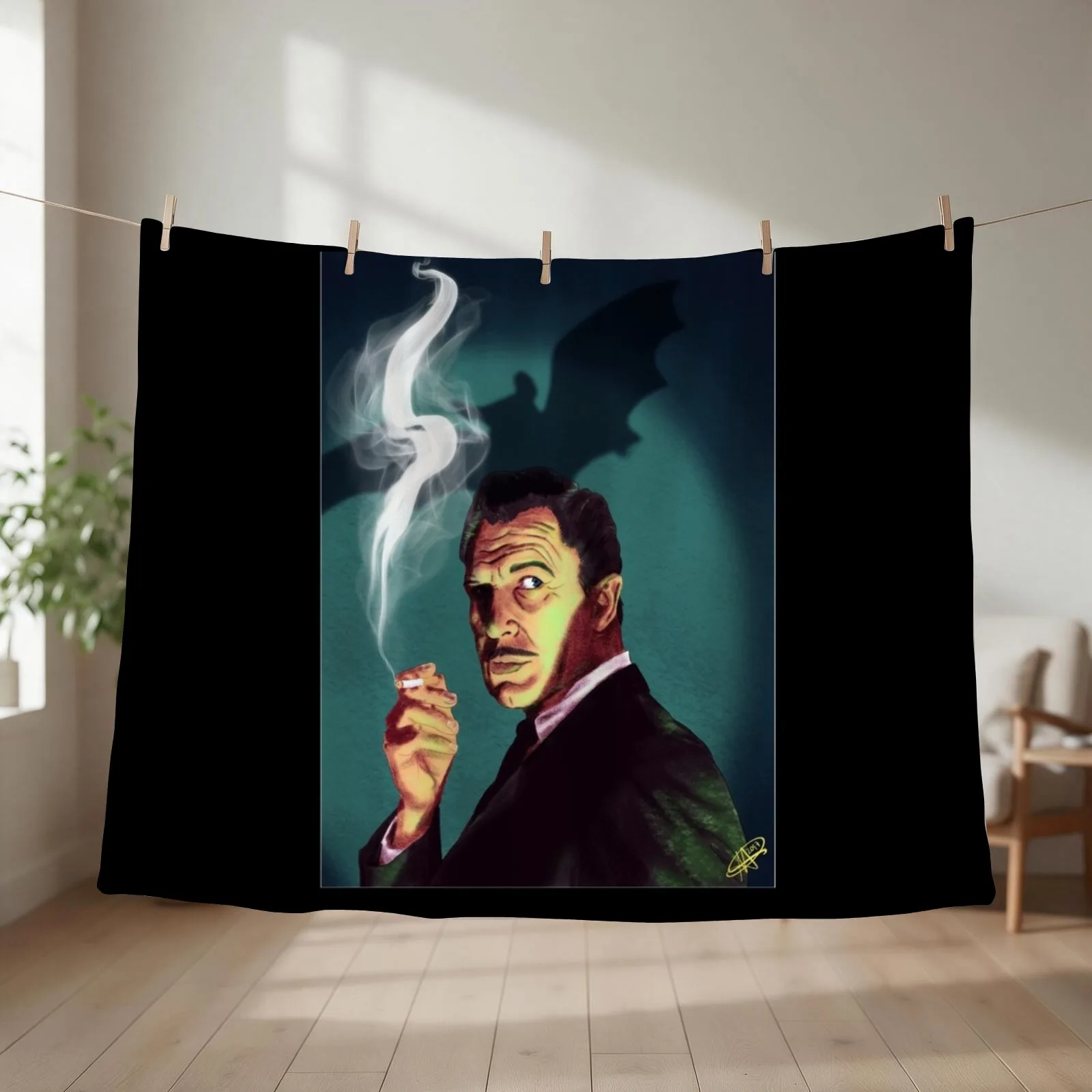 Vincent-Price Throw Blanket for babies For Sofa Thin Retros Personalized Gift Blankets