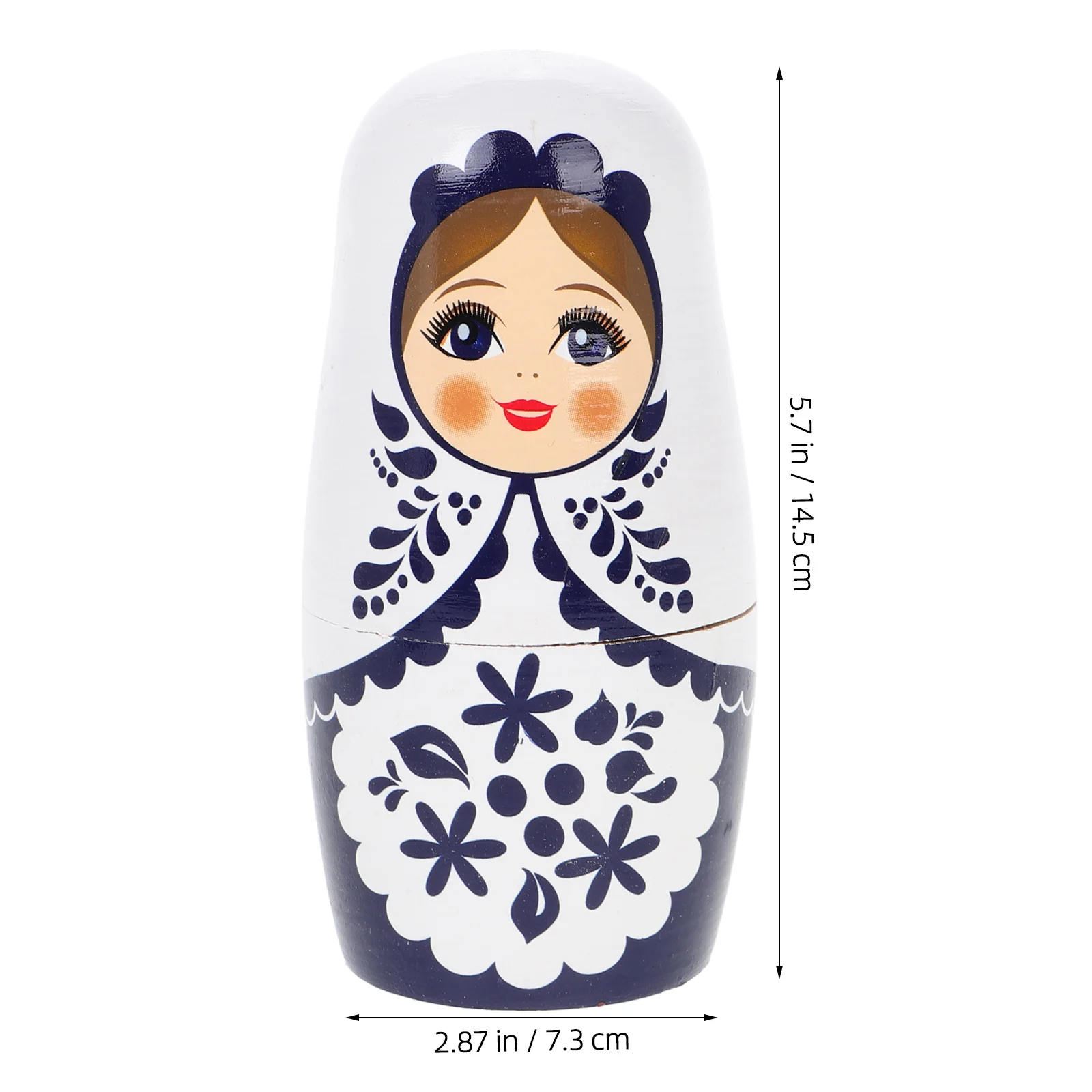 1 Zestaw Drewnianych Rosyjskich Matriosek, Wielokolorowy Zestaw, Dekoracja Domu, Prezent na Śluby, Festiwale, Urodziny