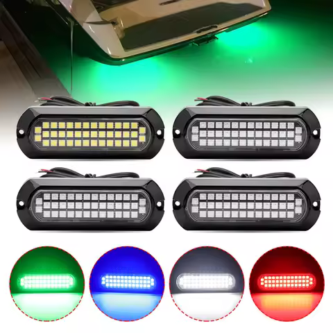 40 Led Underwater Boat Light Yacht Cabin Deck Atmosphere Signal Light Sailboat Pontoon Transom Yacht Marine Taillight 12-24V